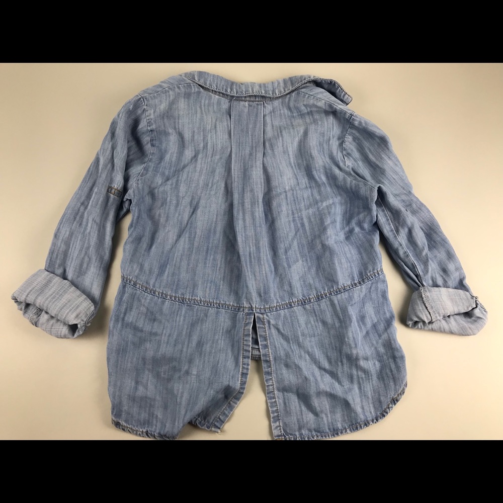 Anthropologie Cloth & Stone Chambray Button Top XS - Picture 6 of 6